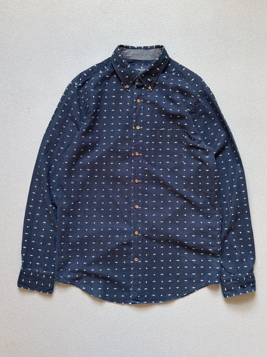 Navajo Aztec Print Oxford Shirt Medium Mens American Eagle