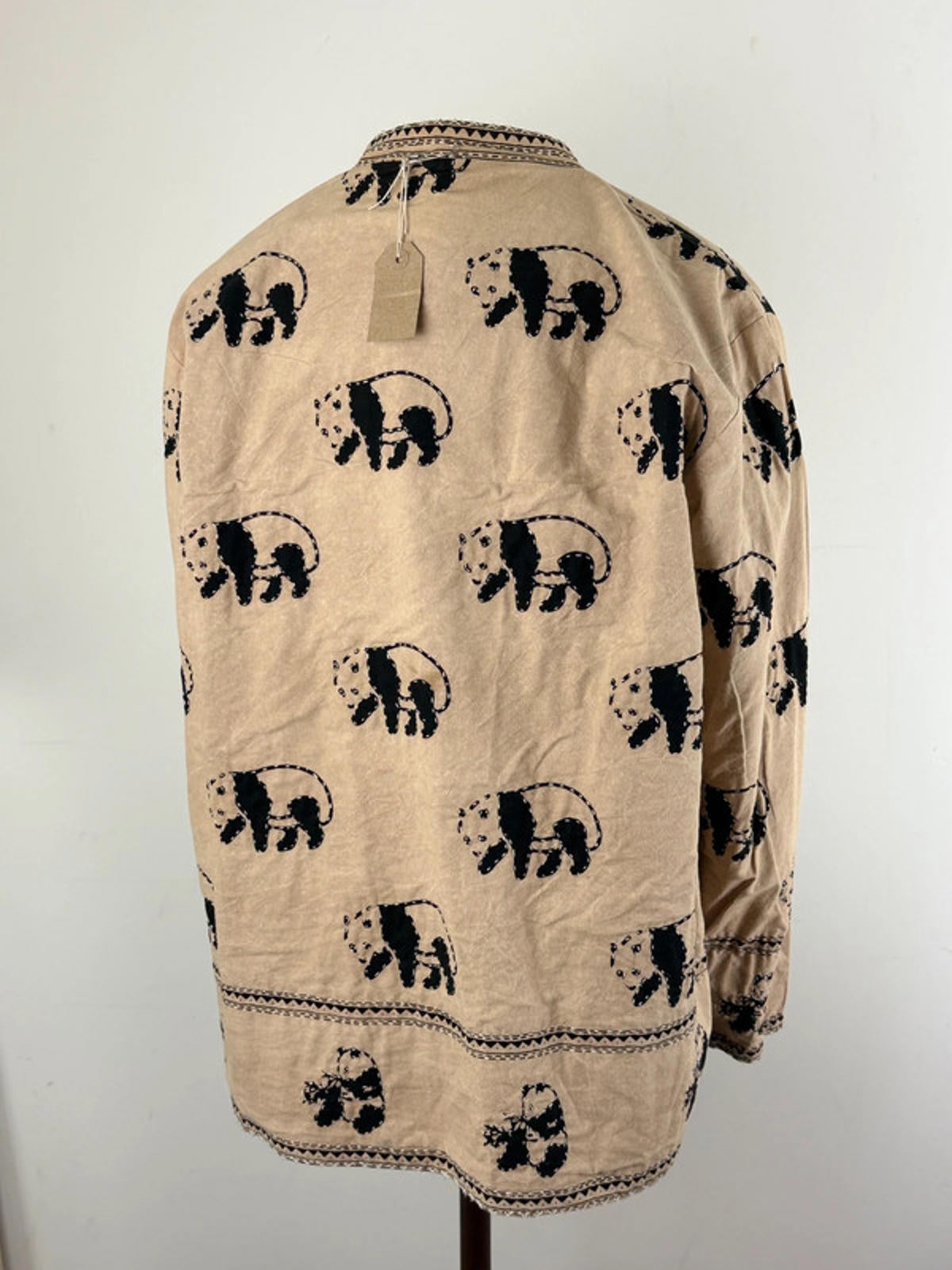 Kantha Quilted Panda Work Jacket XL Reversible