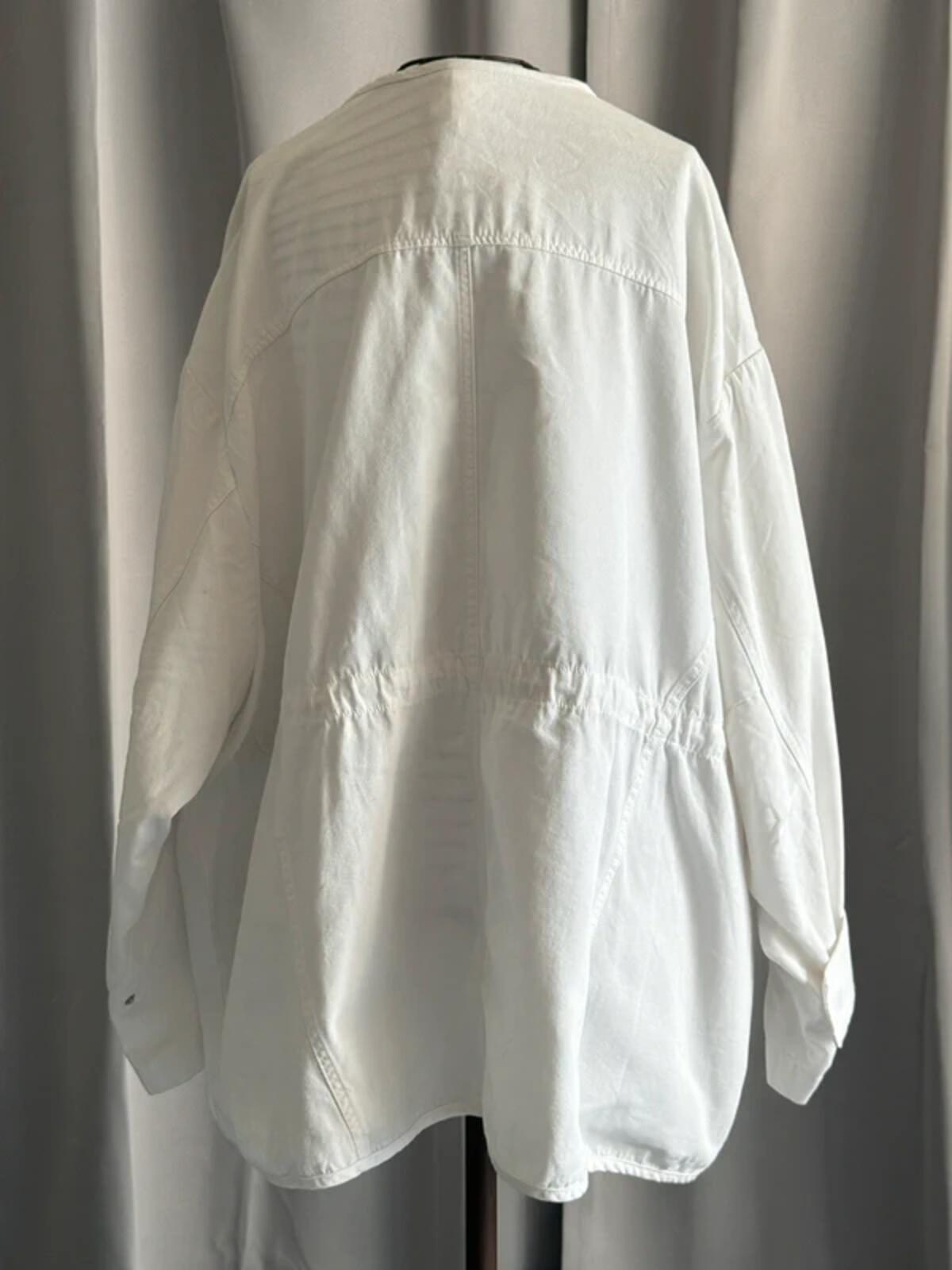 H&M Utility Jacket Oversized Fit Large White