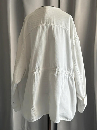 H&M Utility Jacket Oversized Fit Large White