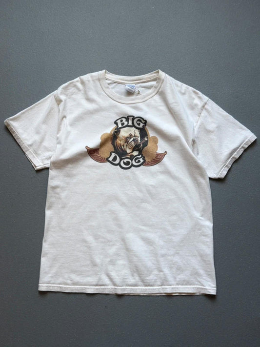 Y2K English Bulldog T Shirt Large