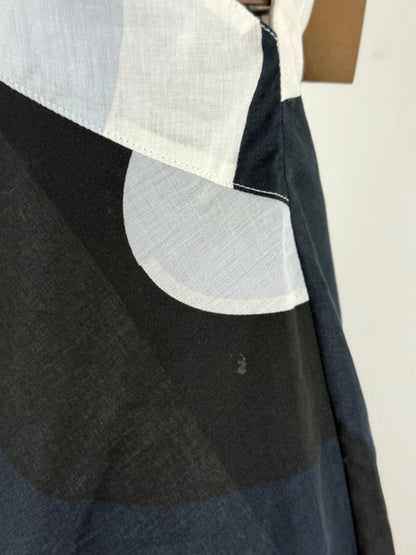 Armani Rope Straps Mini Dress Asymmetrical Cotton y2k 2000s XS