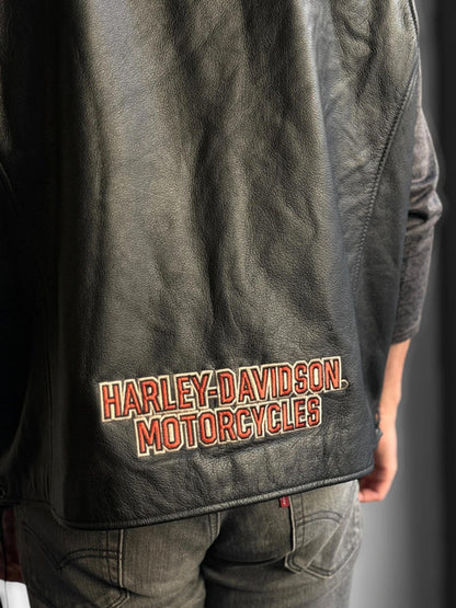 Harley Davidson Leather Biker Vest XXL