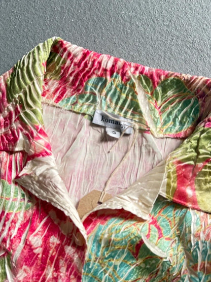 Komarov Top Blouse Shirt Small Y2K