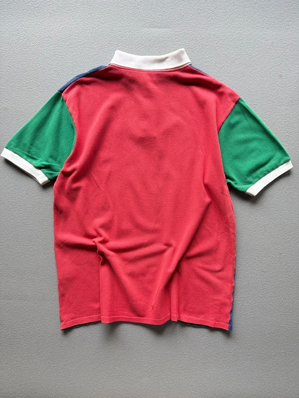 Vintage Fred Perry Colour Block Polo Shirt Made in England Men’s XL