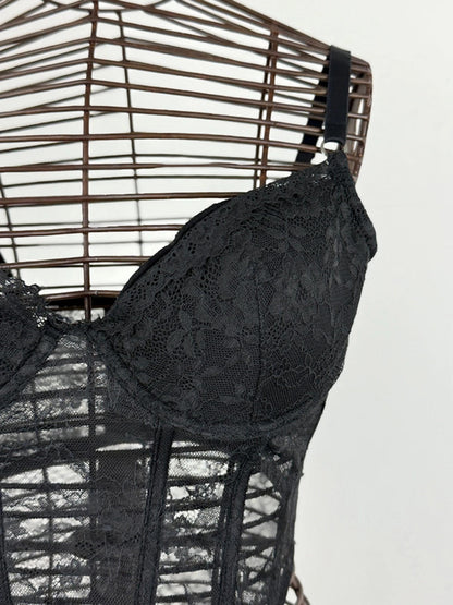 Cropped Lace Cami Lingerie Top 38C