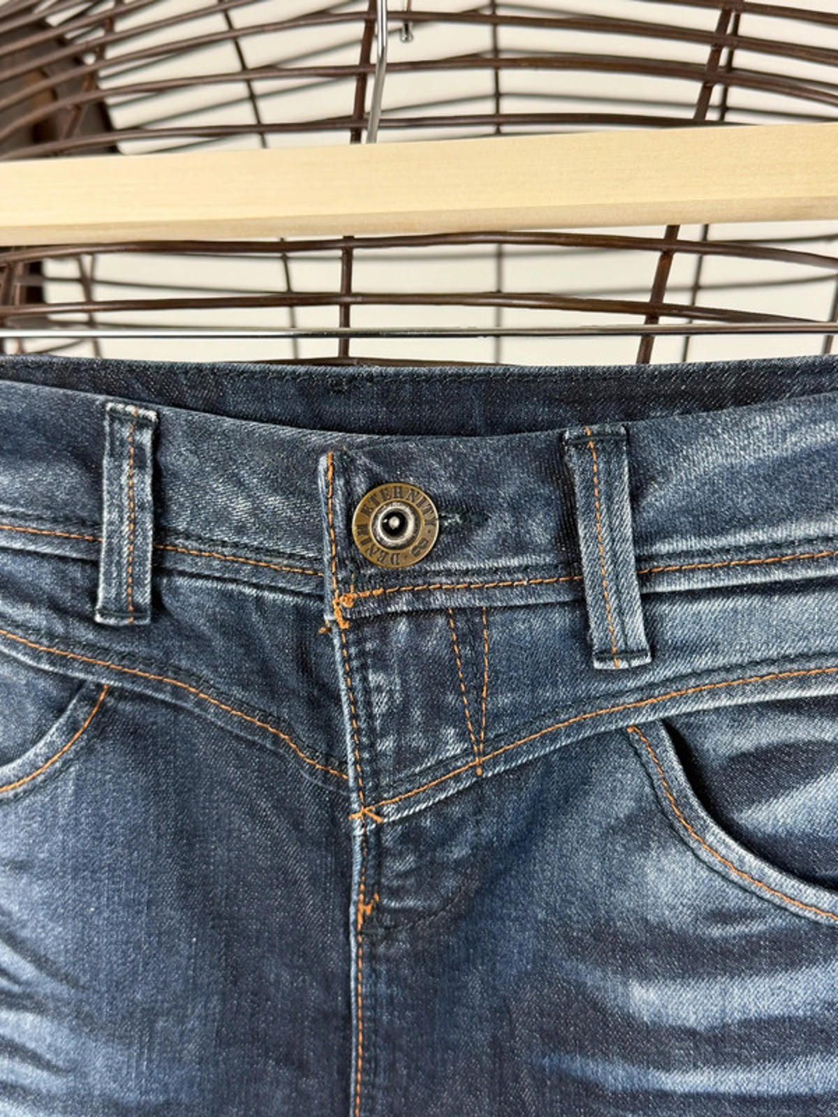 Denim Mini Skirt Y2K Size 8