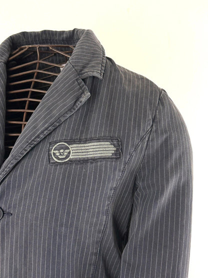 Armani Pinstripe Blazer Jacket Medium Ladies