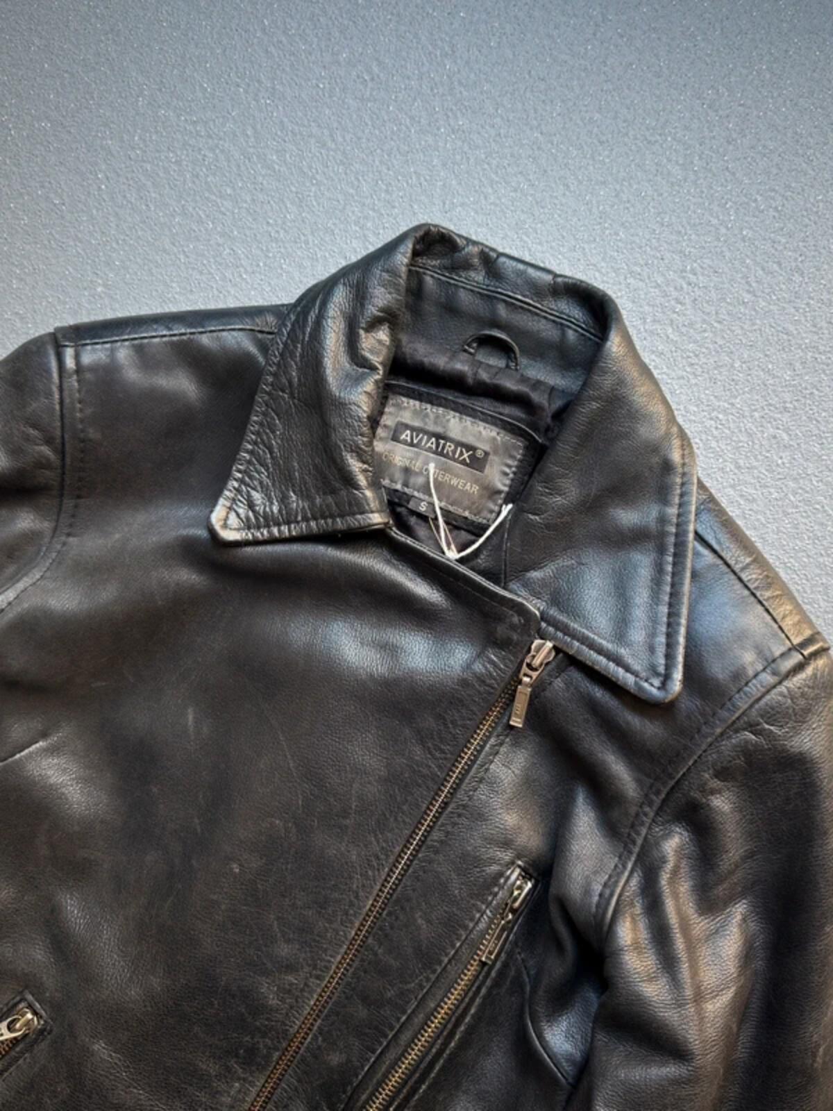 Ladies Leather Biker Jacket Vintage Small Perfecto