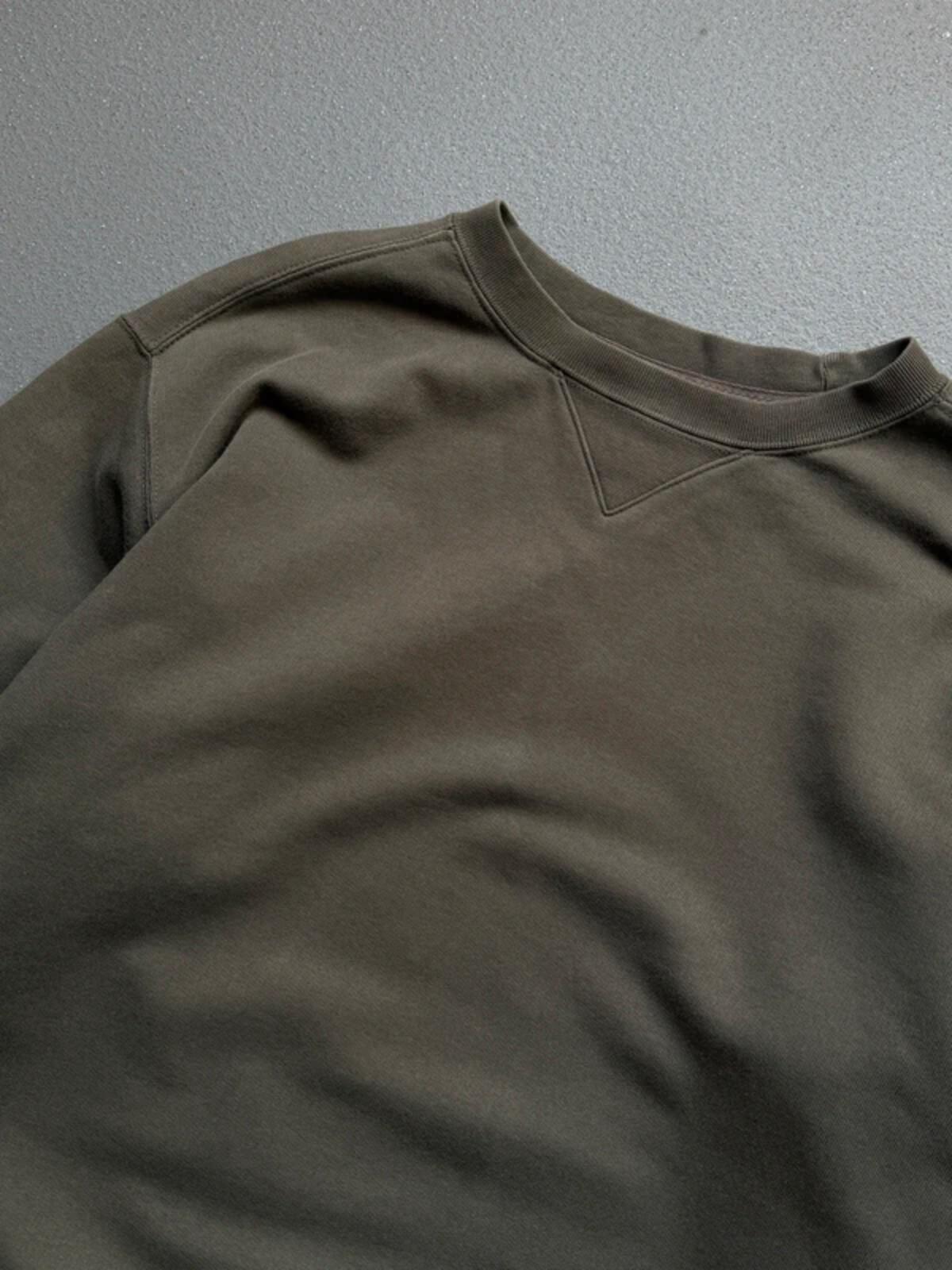 Vintage 90s St Michael Khaki Sweatshirt Large M&S