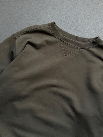 Vintage 90s St Michael Khaki Sweatshirt Large M&S