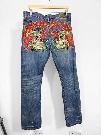 Christian Audigier Y2K Jeans 36”