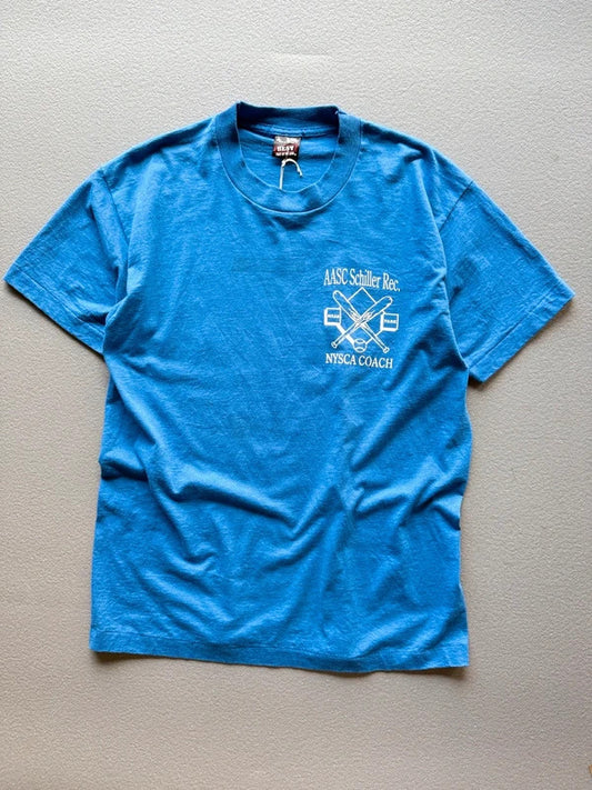 Vintage Single Stitch Baseball Coach Graphic T-Shirt – Size Large – USA Made