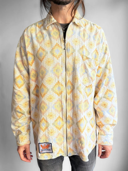 Vintage 90s Aztec Boho Surf Overshirt XXL