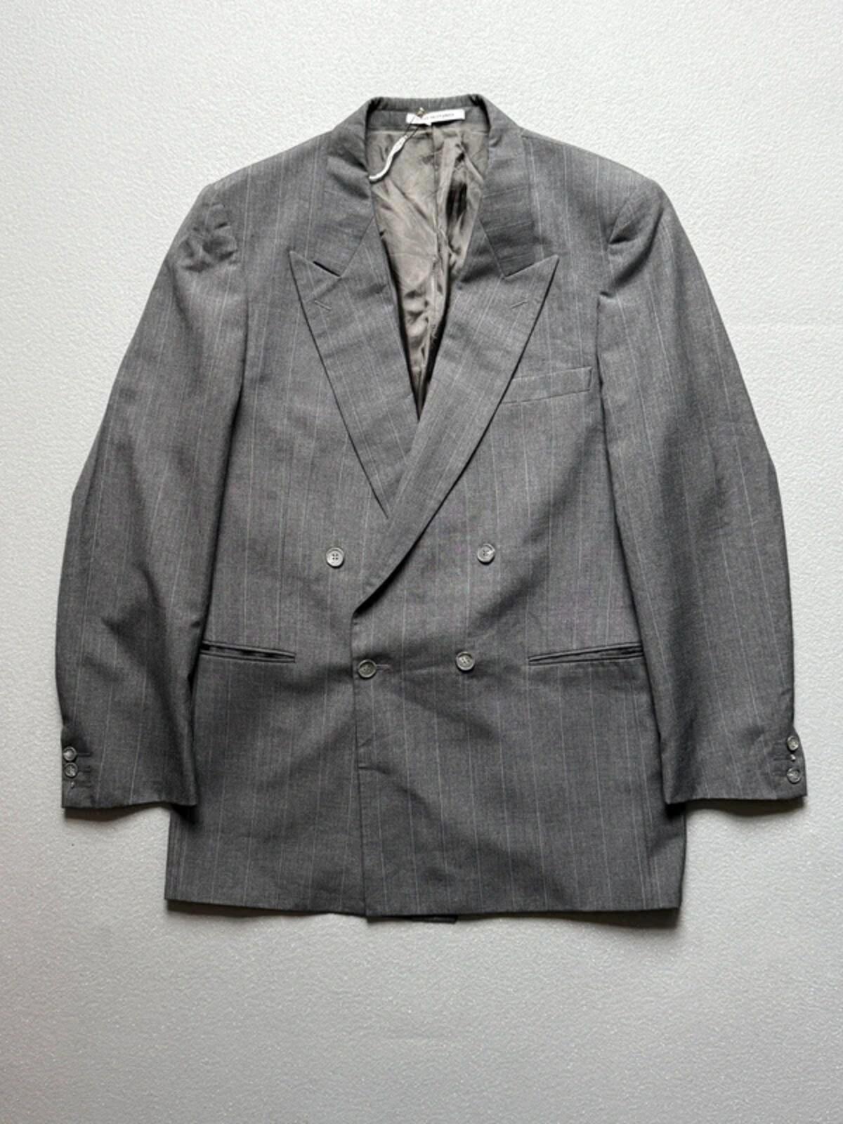 Yves Saint Laurent Vintage Double Breasted Jacket Grey