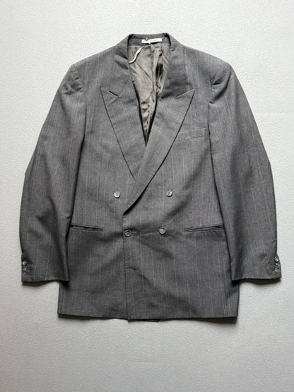 Yves Saint Laurent Vintage Double Breasted Jacket Grey