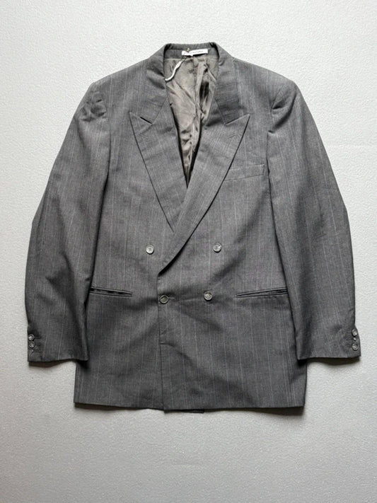 Yves Saint Laurent Vintage Double Breasted Jacket Grey