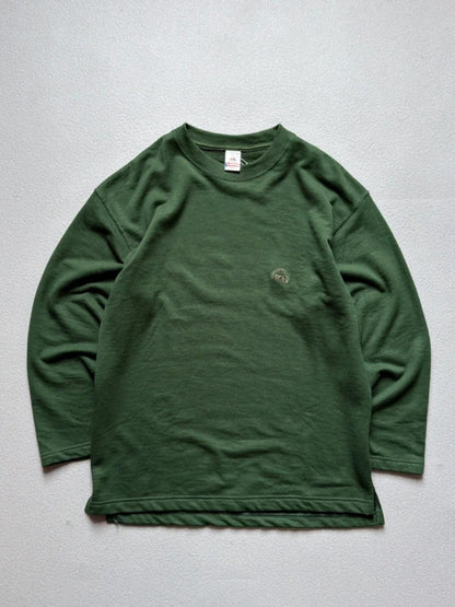 Vintage 90s Fruit of the Loom Blank Sweatshirt Dark Green Large