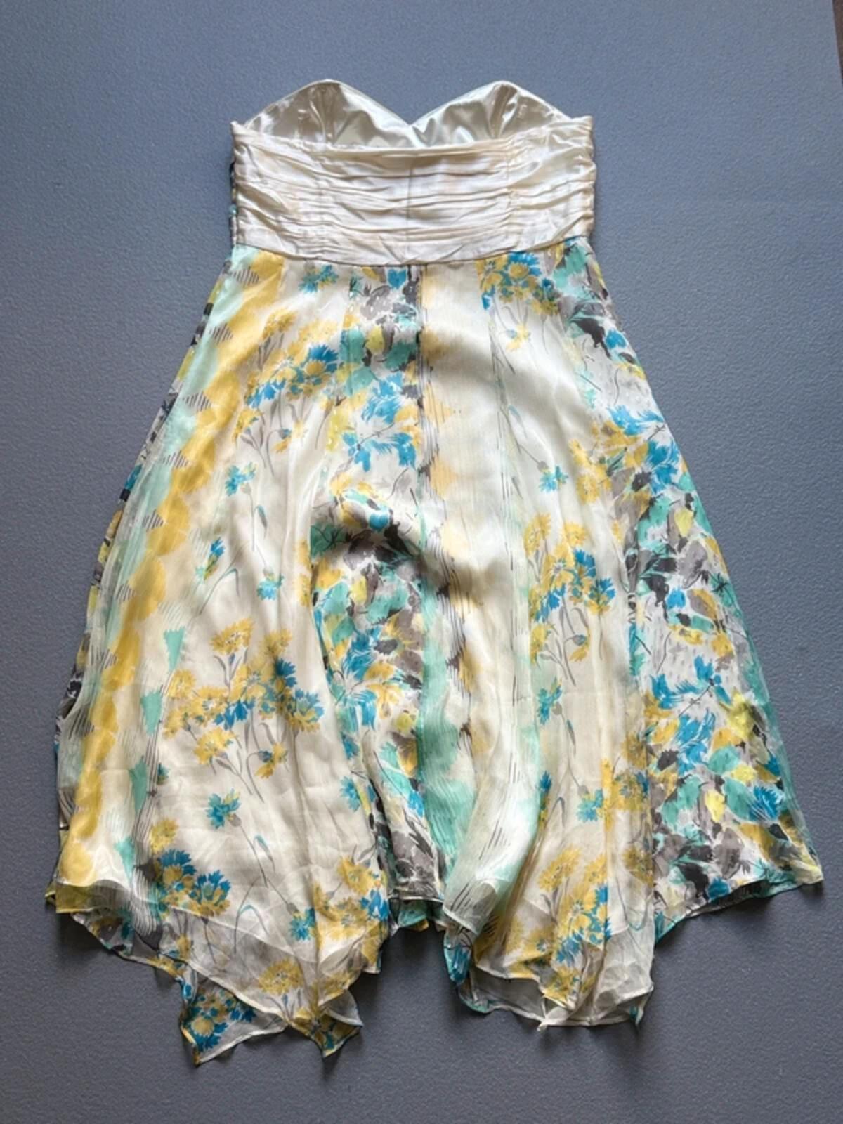 Y2K Monsoon Dress Boob Tube Maxi Floaty Size 16