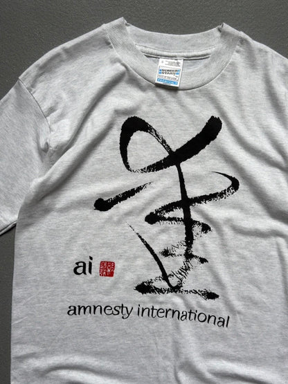 Vintage Single Stitch Amnesty International T Shirt Small