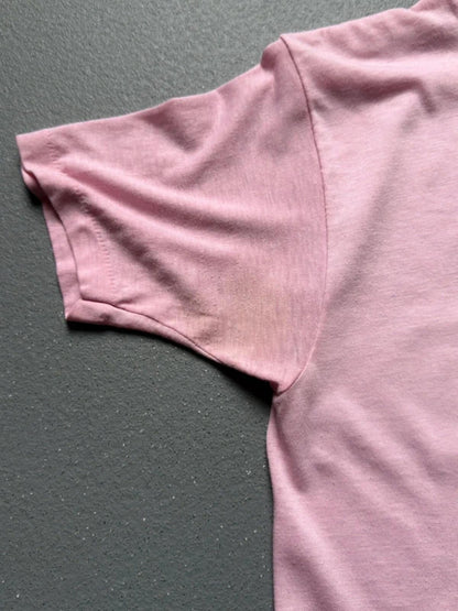 Vintage Single Stitch 80s Pink Omaha Tee Ladies Medium