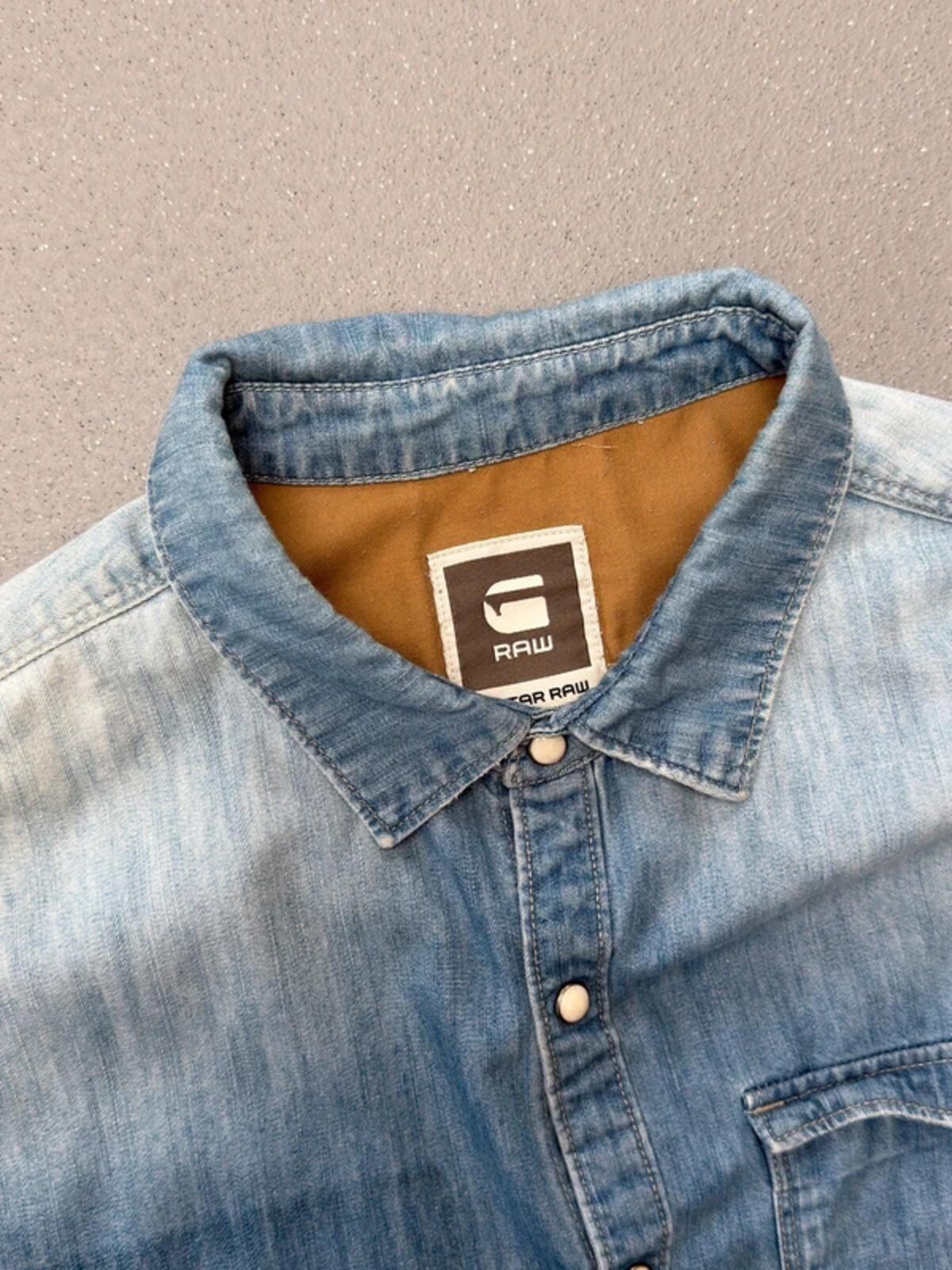 G Star Raw Ghost Pocket Denim Shirt 2XL