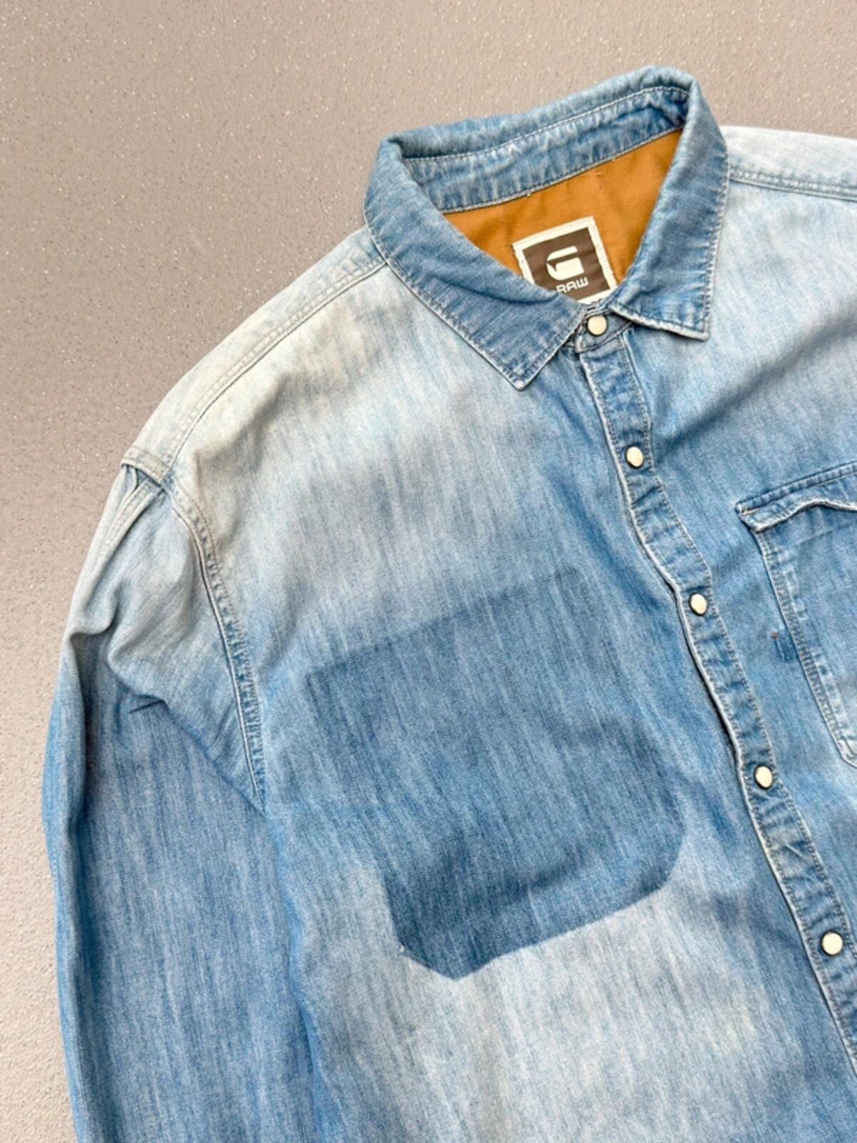 G Star Raw Ghost Pocket Denim Shirt 2XL