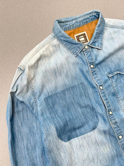 G Star Raw Ghost Pocket Denim Shirt 2XL