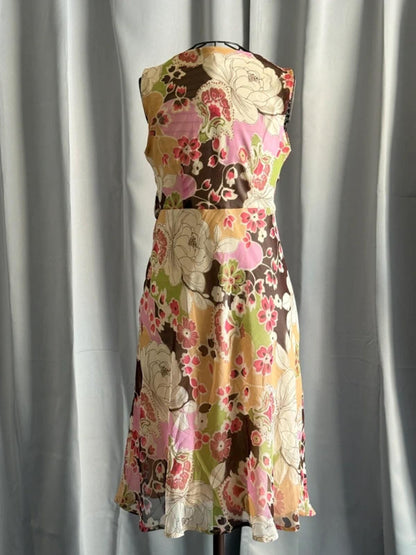 Y2K Asymmetrical Japanese Style Sleeveless Dress Size 8/10