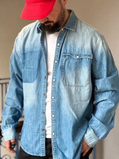 G Star Raw Ghost Pocket Denim Shirt 2XL