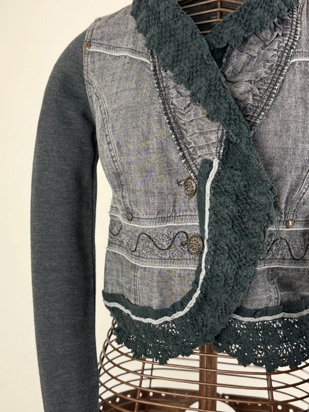 Y2K Cropped Gothic Blazer Jacket XS