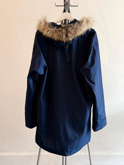70s Norwegian Mountain Parka Large Vintage Navy