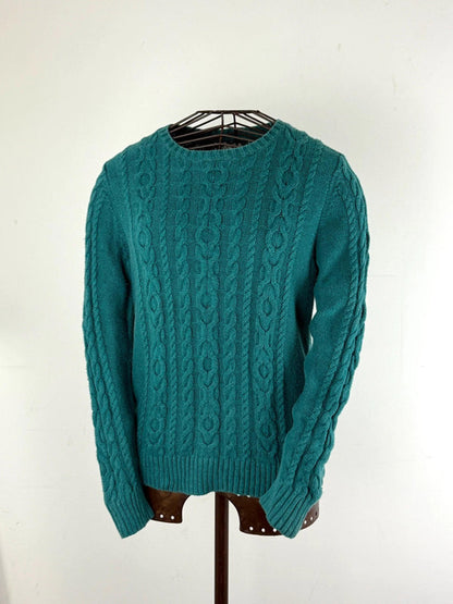 LL Bean Classic Cable Knit Sweater Medium Petite