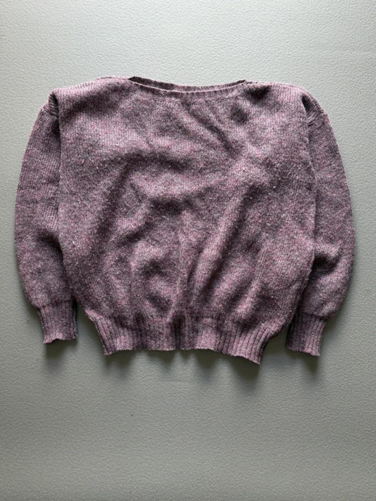 Vintage 60s Wool Knit Sailor Jumper XL