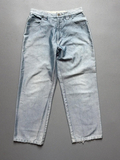 Y2K Baggy Hip Hop Shiny Jeans 33”