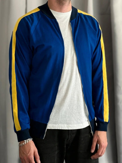 70s Vintage Sport Track Jacket Medium