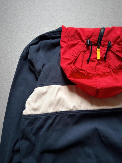 Vintage Sailing Smock Asymmetrical Zip Denim Large