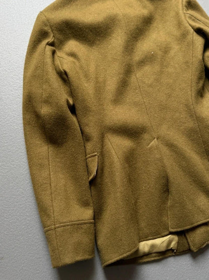 1980s Vintage Romanian Military Wool Jacket Small