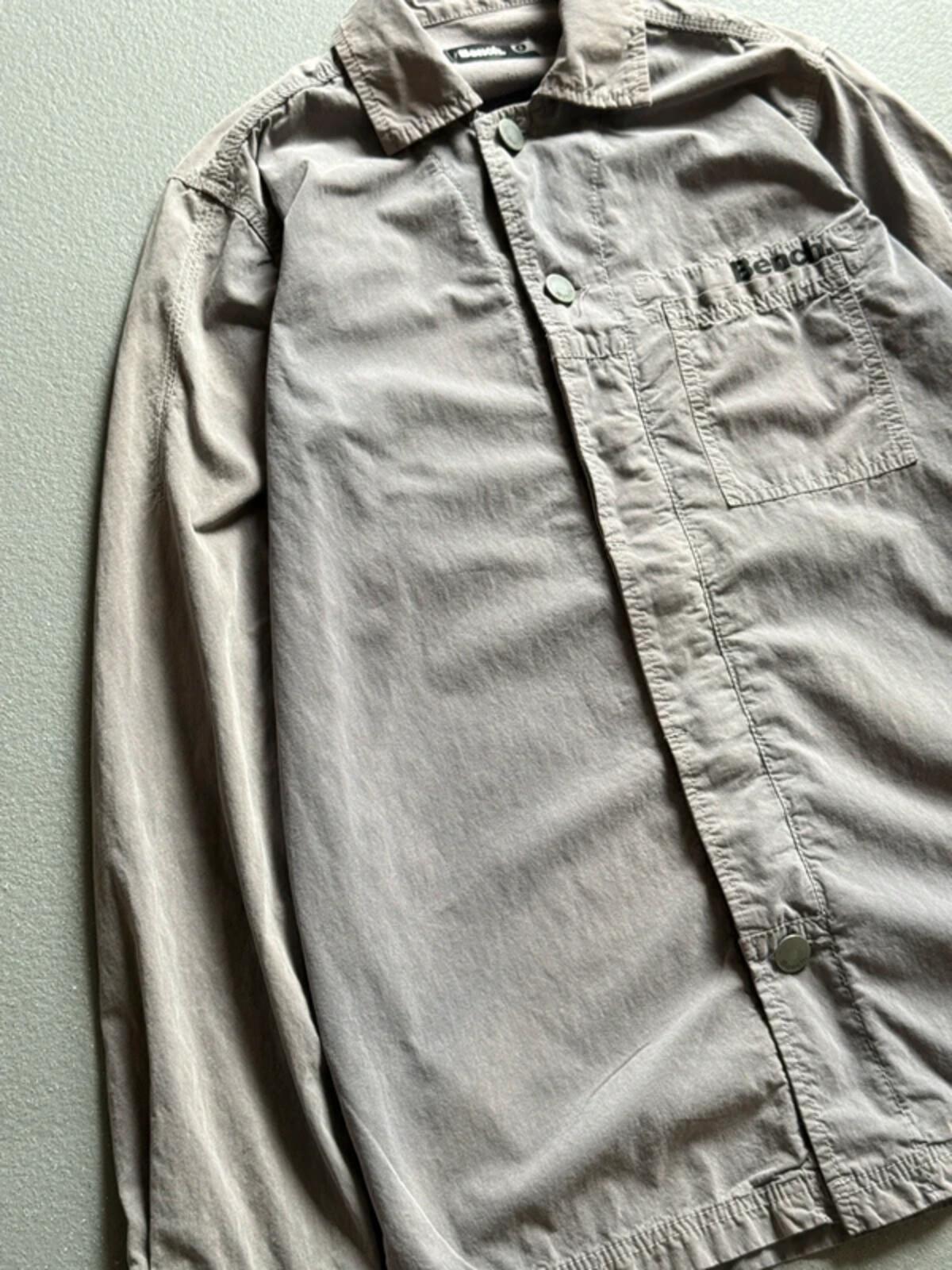 Bench Overshirt Small Y2K Utility Grey