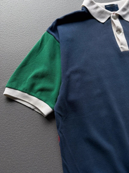 Vintage Fred Perry Colour Block Polo Shirt Made in England Men’s XL