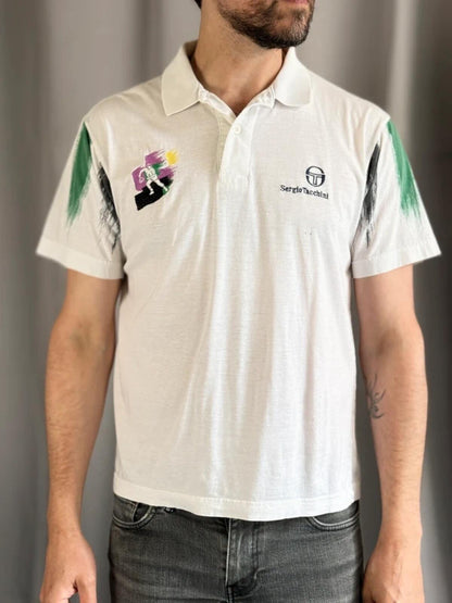 Sergio Tacchini 80s Polo Shirt Medium