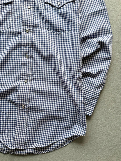 Vintage 1970s Levi’s Gingham Western Shirt – Made in USA