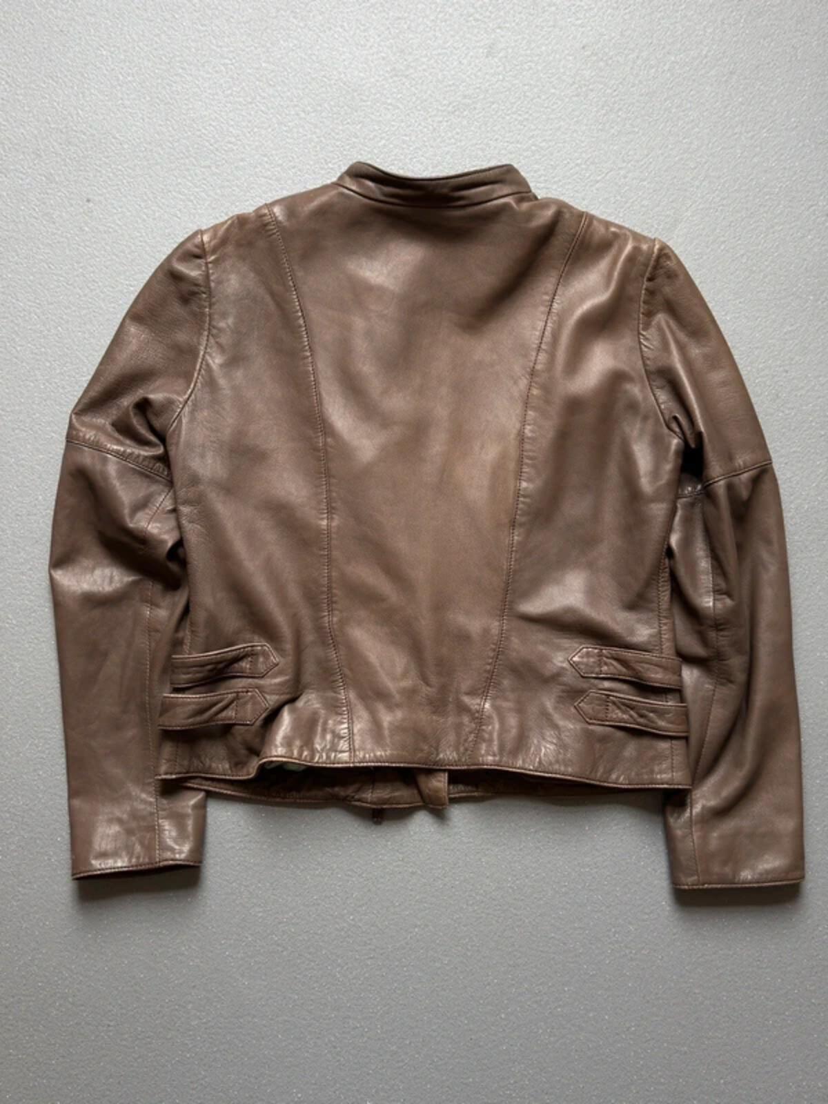 DNA Amsterdam Butter Soft Lamb Leather Asymmetrical Jacket Large