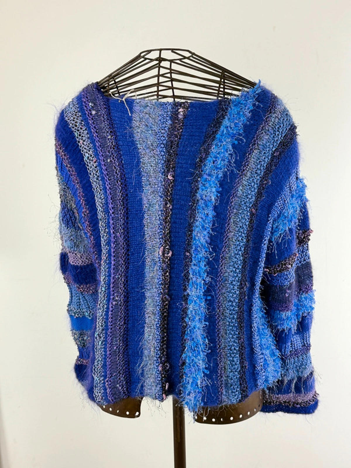 Handknit Beautiful Flared Cuff Sweater XL