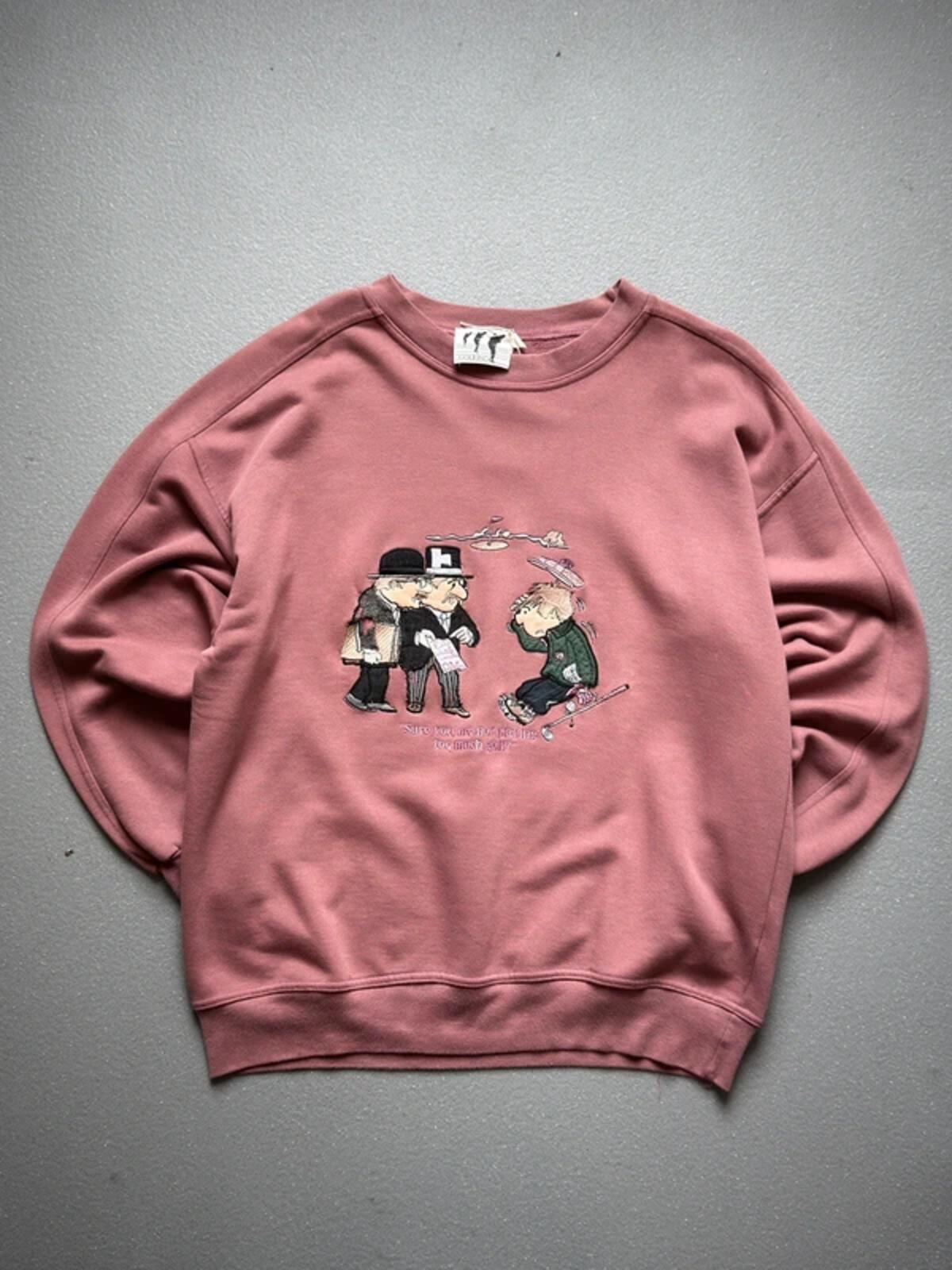 Vintage 80s Golf Novelty Sweatshirt Large