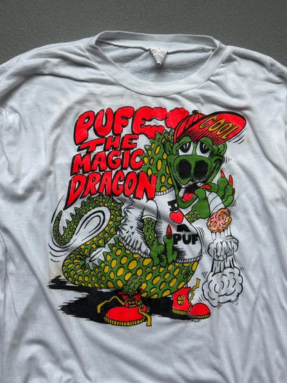 Vintage Single Stitch 80s Puff The Magic Dragon T Shirt XL