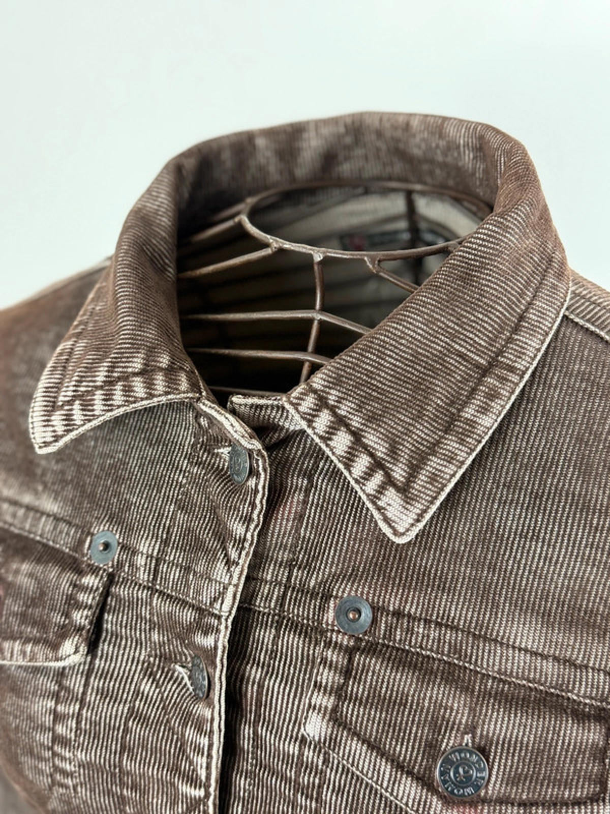 Y2K Cropped Cord Jacket XS