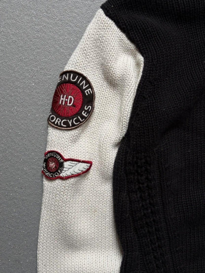 Harley Davidson Y2K Funnel Neck Zip Jacket Large Ladies