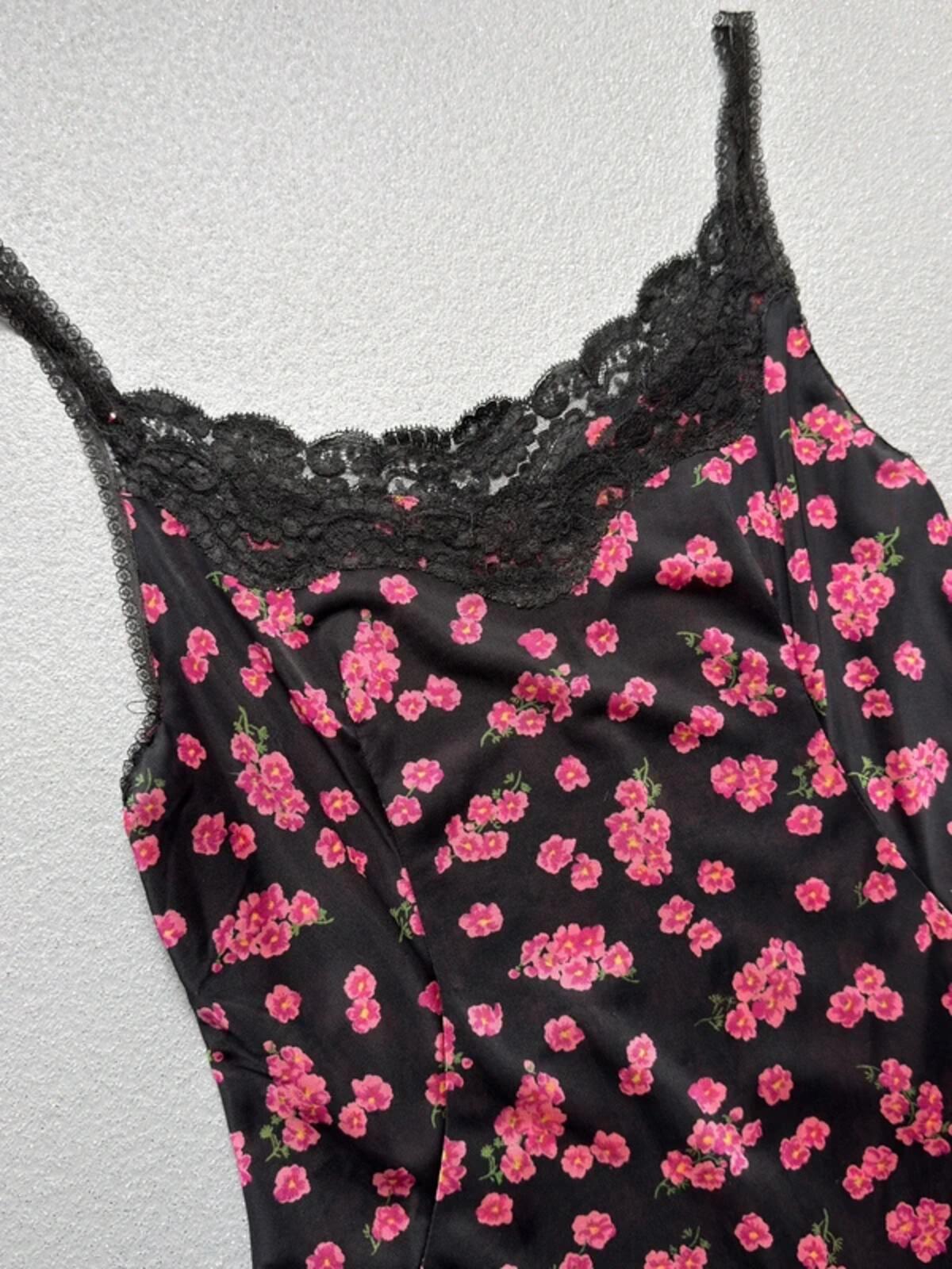 Y2K Floral Slip Dress Small 8/10