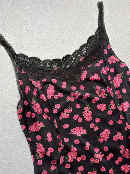 Y2K Floral Slip Dress Small 8/10